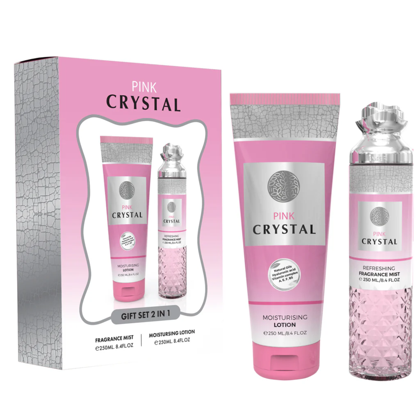 MILESTONE Gift Set 2 IN 1 Pink Crystal