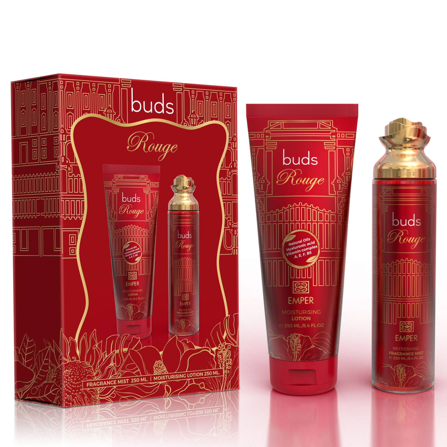 2 in 1 Gift Set Buds Rouge